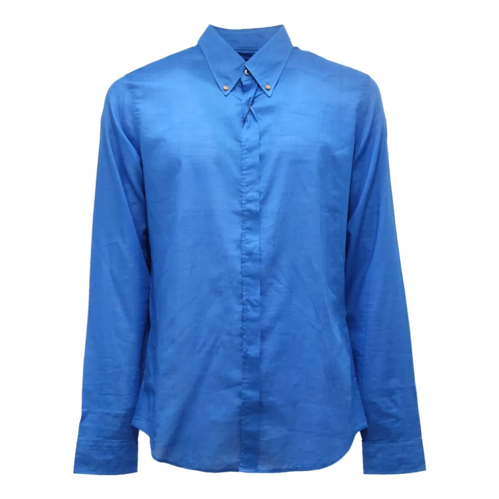 Skinny Shirt in Electric Blue