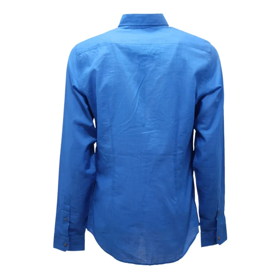Skinny Shirt in Electric Blue