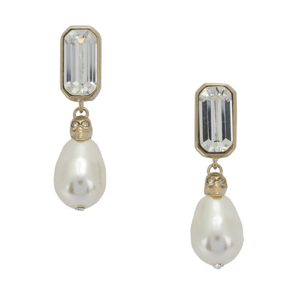 Skull & Crystal Earrings