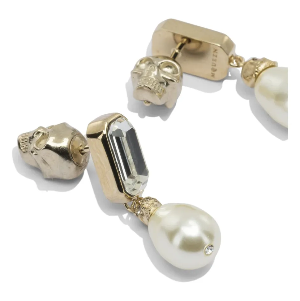 Skull & Crystal Earrings