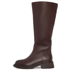 Skulptierte Silhouette Reitstiefel - Braun