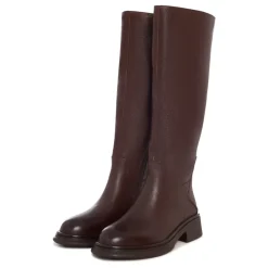 Skulptierte Silhouette Reitstiefel - Braun