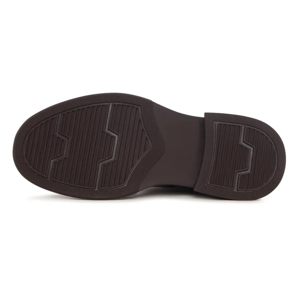 Skulptierte Silhouette Reitstiefel - Braun