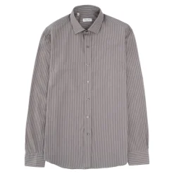 Slim Fit Gestreiftes Hemd Handgefertigt Neapel