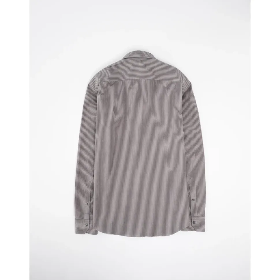Slim Fit Gestreiftes Hemd Handgefertigt Neapel