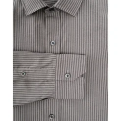 Slim Fit Gestreiftes Hemd Handgefertigt Neapel