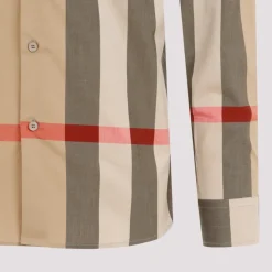 Slim Fit Hemd mit Karom-Muster aus Baumwolle