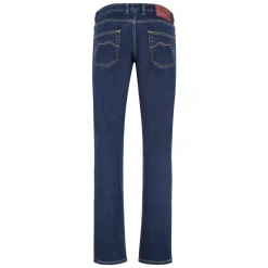 Slim Fit Jeans mit Lederlogo