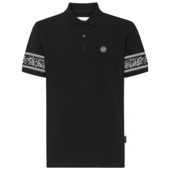 Slim Fit Piquet Polo Shirt SS Paisley Bandana
