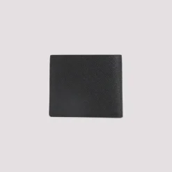 Small Grain Leder Bifold Portemonnaie