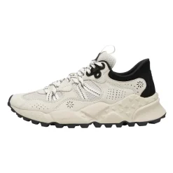 Sneakers aus Wildleder und technischem Gewebe