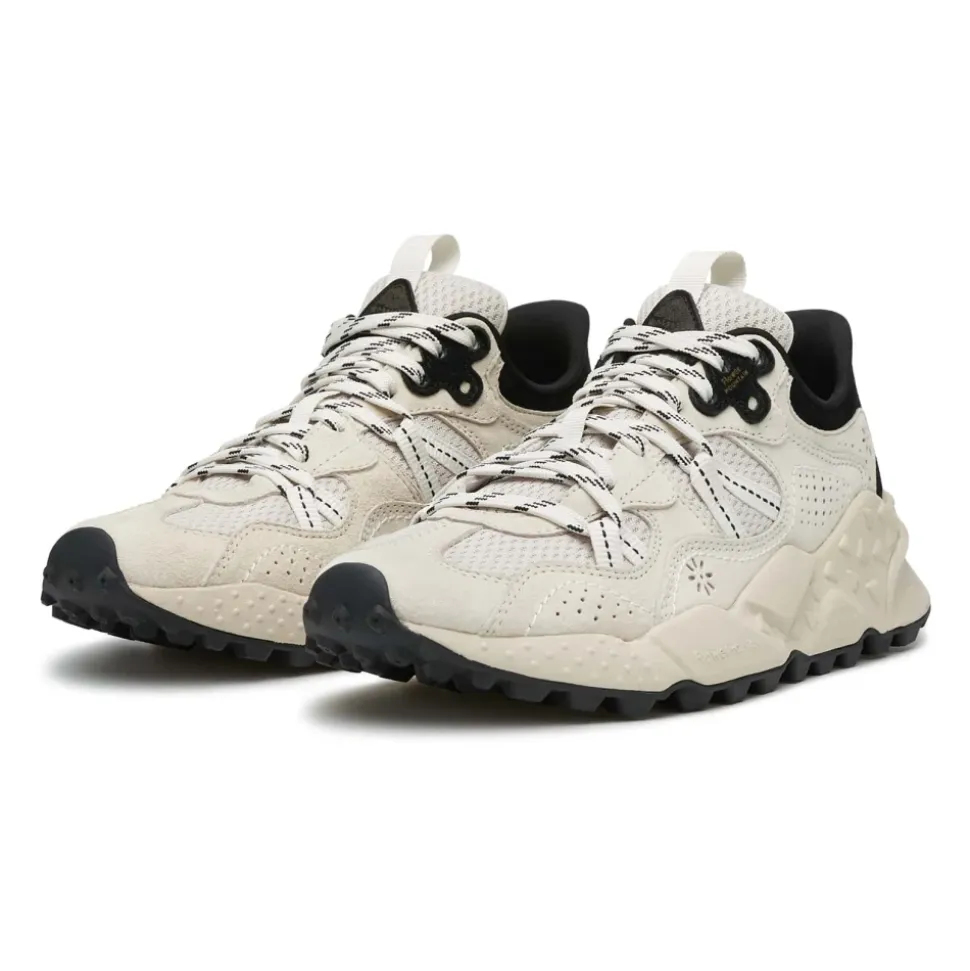 Sneakers aus Wildleder und technischem Gewebe