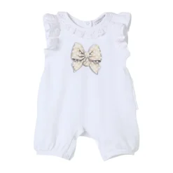Spitzenbogen Baby Strampler