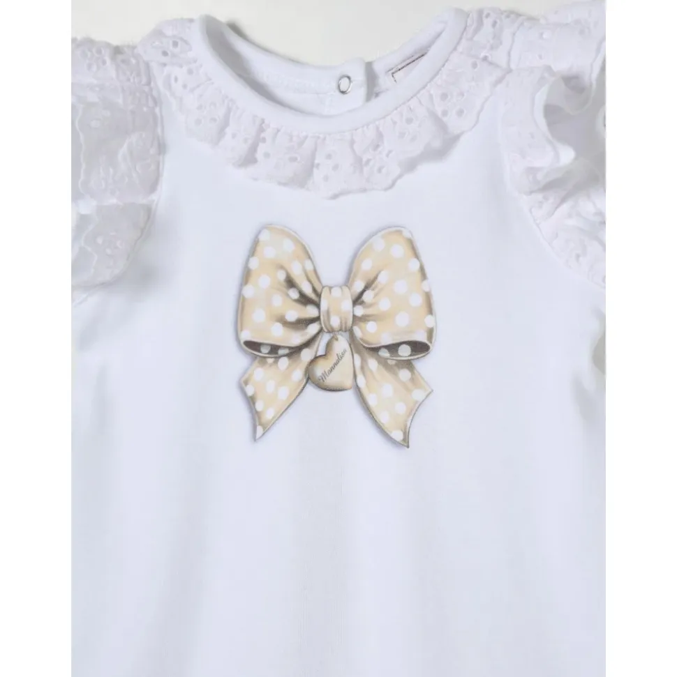 Spitzenbogen Baby Strampler