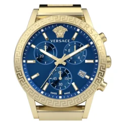 SPORT TECH Chronograph Gold Blau Uhr