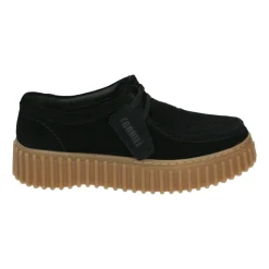 Sportliche Damen-Low-Top-Schuhe Schwarz Wolle