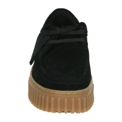 Sportliche Damen-Low-Top-Schuhe Schwarz Wolle