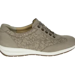 Sportliche Damenschuhe Taupe Nubuk