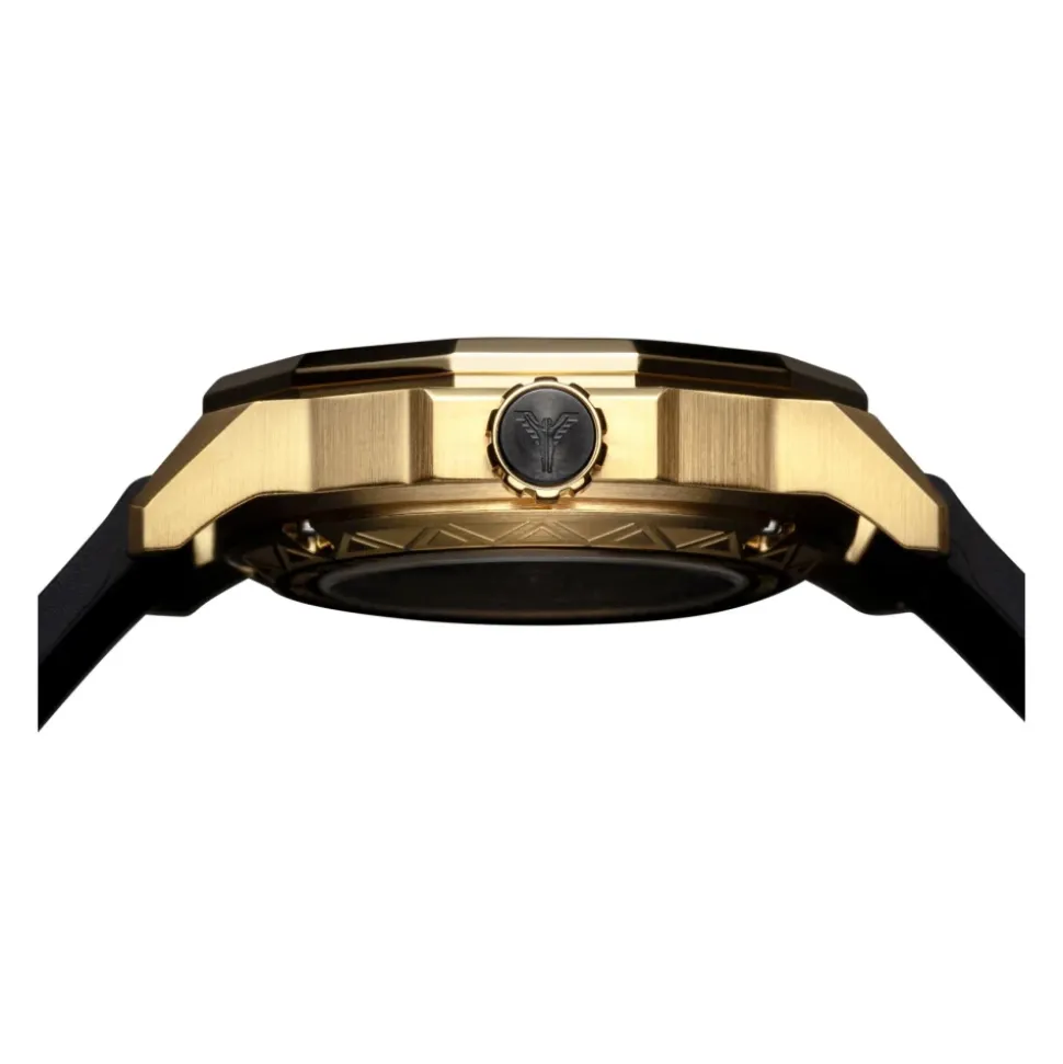 Sportliche Edelstahluhr mit Silikonarmband