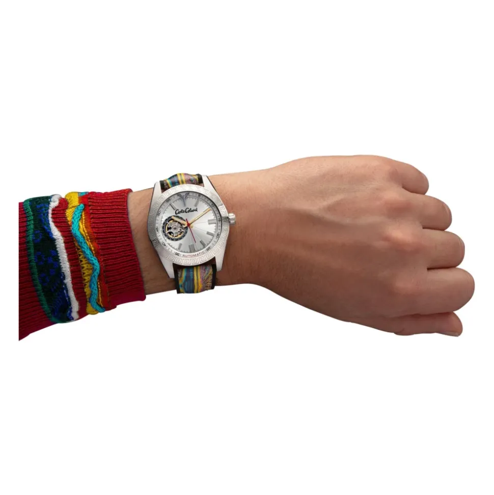 Sportliche Edelstahluhr mit Silikonarmband