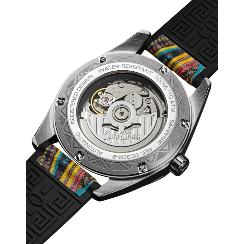 Sportliche Edelstahluhr mit Silikonarmband