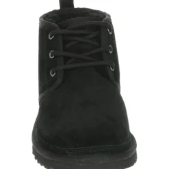 Sportliche Mitte Schwarze Wildlederschuhe