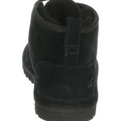 Sportliche Mitte Schwarze Wildlederschuhe