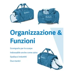 Sporttasche Blau Unisex