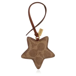 Star Puffy Taschenanhänger aus Signature Canvas