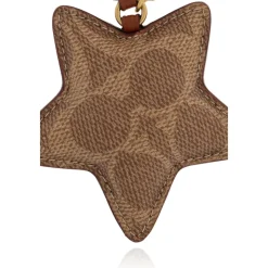 Star Puffy Taschenanhänger aus Signature Canvas