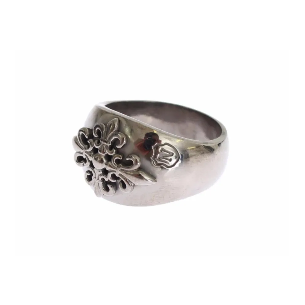 Sterling Silber Fleur de Lis Ring