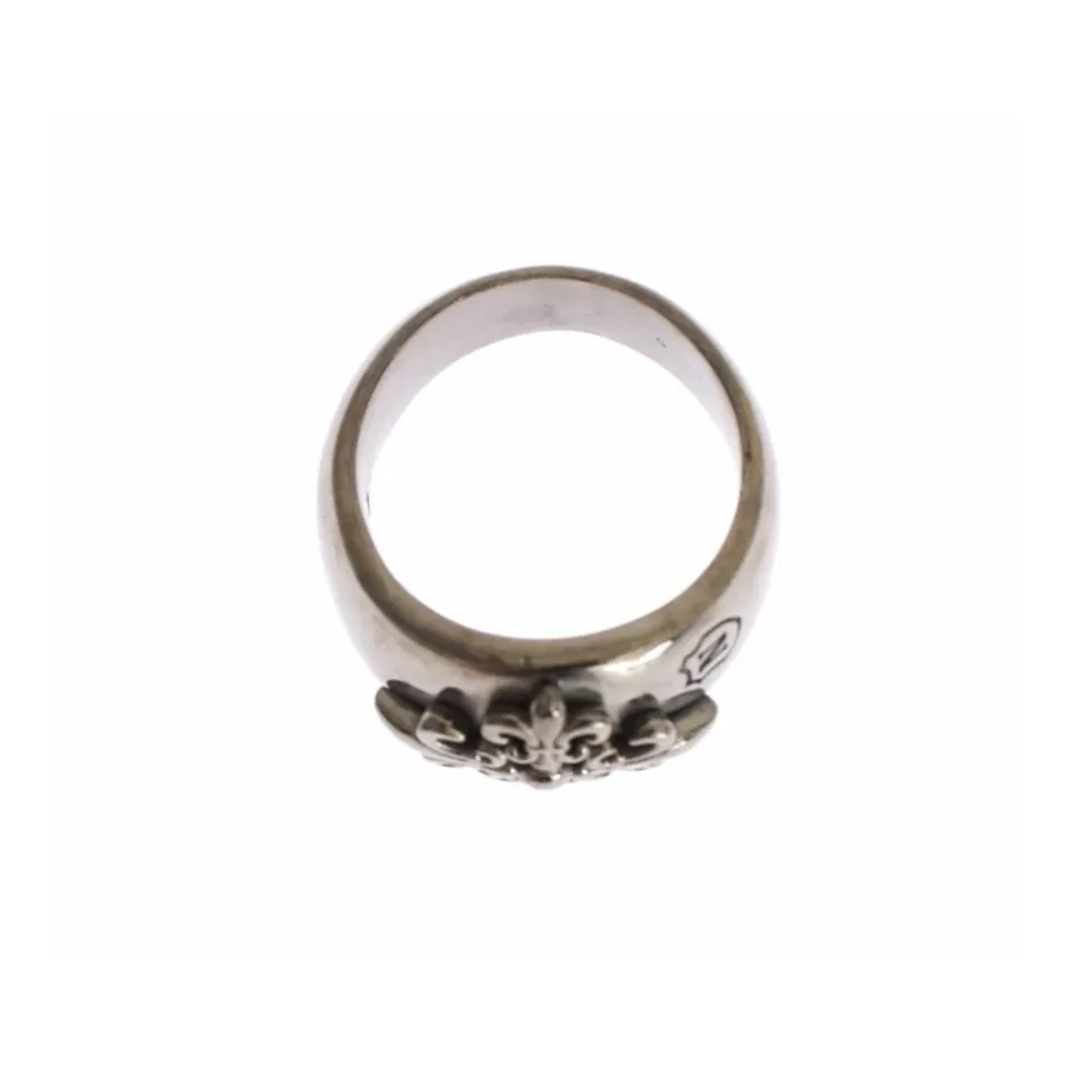 Sterling Silber Fleur de Lis Ring