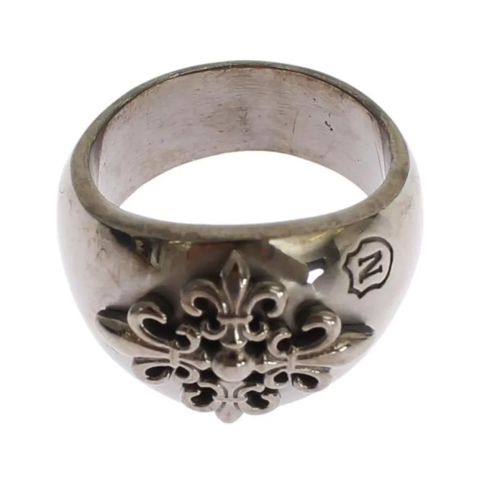 Sterling Silber Fleur de Lis Ring