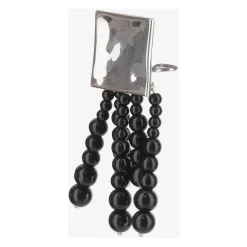Sterling Silber Onyx Perle Ohrring