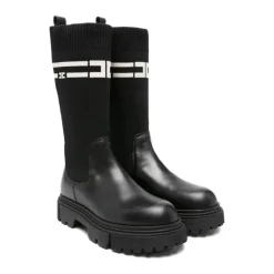 Stiefel zum Reinschlüpfen mit runder Spitze