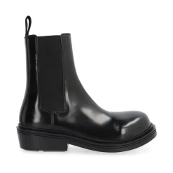 Stiefeletten mit Blockabsatz und elastischen Einsätzen