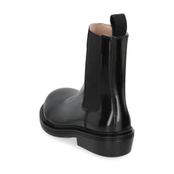 Stiefeletten mit Blockabsatz und elastischen Einsätzen