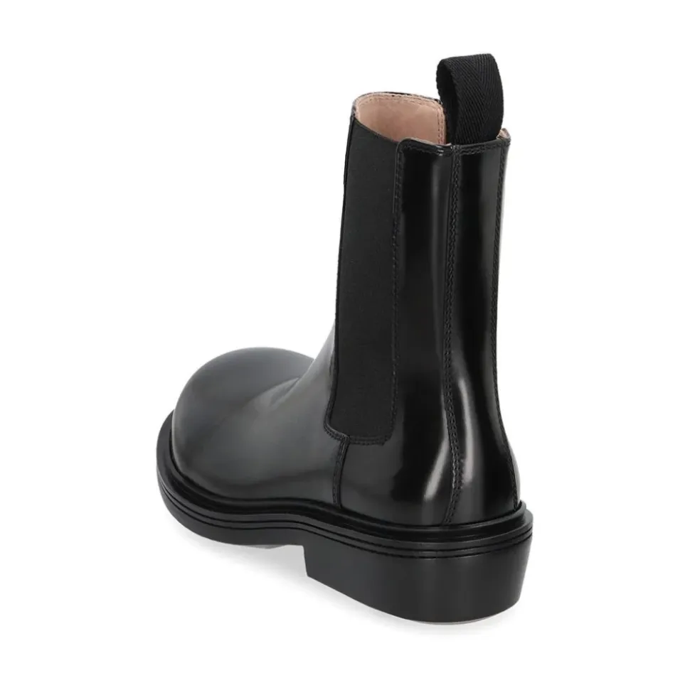 Stiefeletten mit Blockabsatz und elastischen Einsätzen