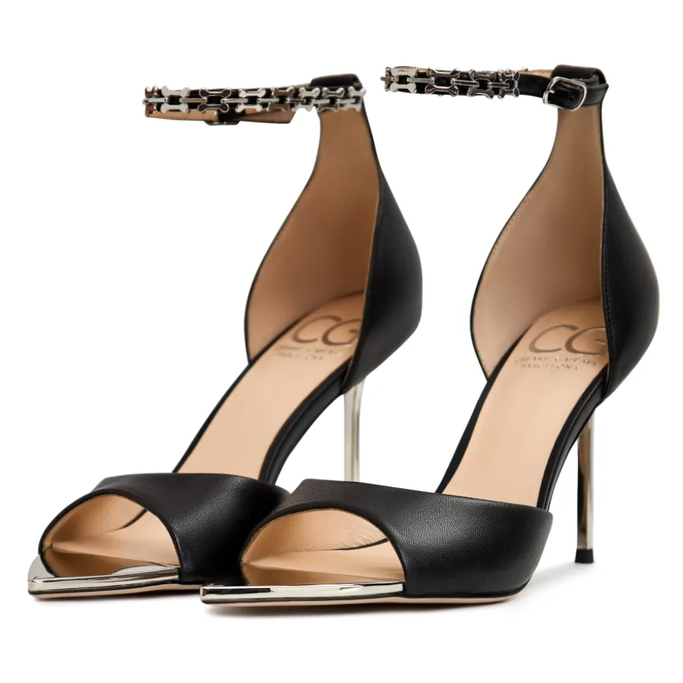 Stiletto High Heel Sandalen Malena - Schwarz