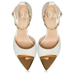 Stiletto High Heeled Sandals Malena - White