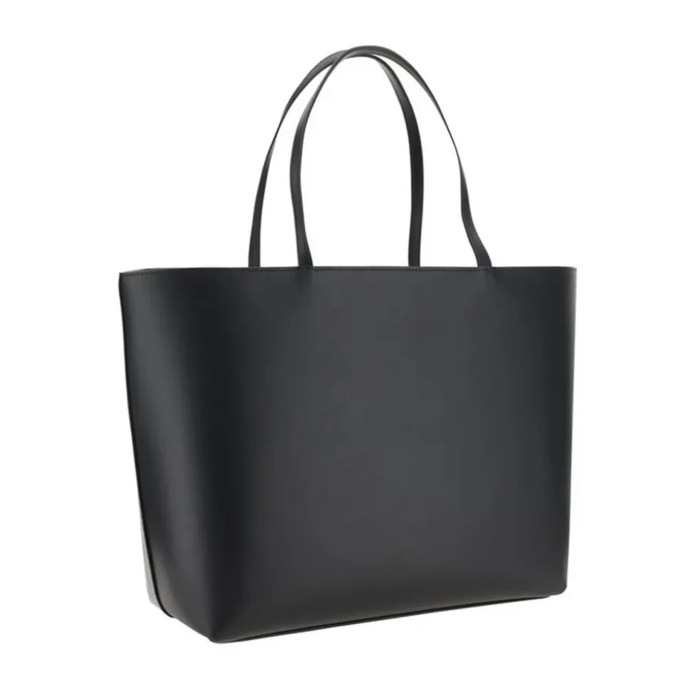 Stilvolle Kalbslederhandtasche mit Reißverschlusstasche