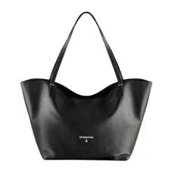Stilvolle Lederhandtasche Gehämmertes Finish