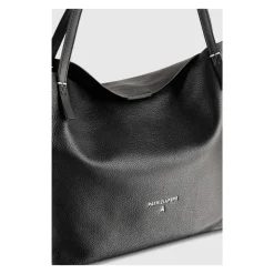 Stilvolle Lederhandtasche Gehämmertes Finish
