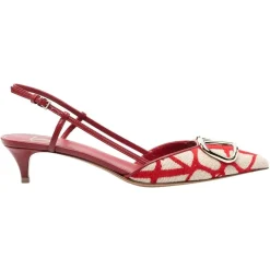 Stilvolle Slingback Kitten Heel Pumps