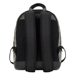 Stilvoller Leder-Rucksack mit Logomotiv