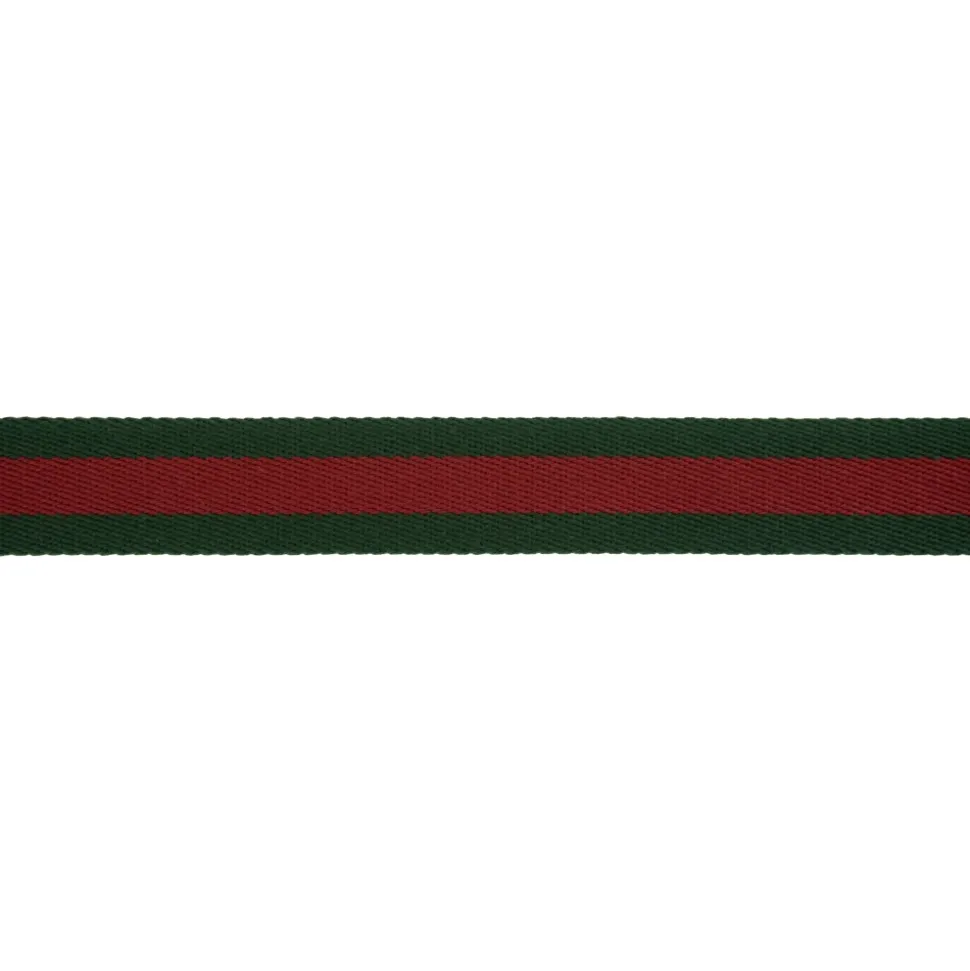 Stoffgürtel mit Lederdetails