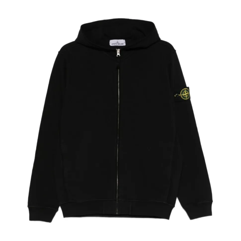 Stone Island Sweaters Schwarz