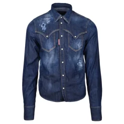 Stone-washed Denim Shirt