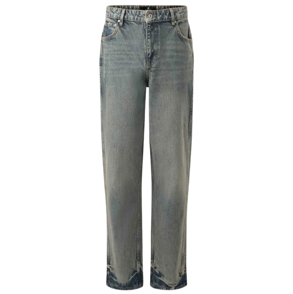 Straight Leg Denim Jeans