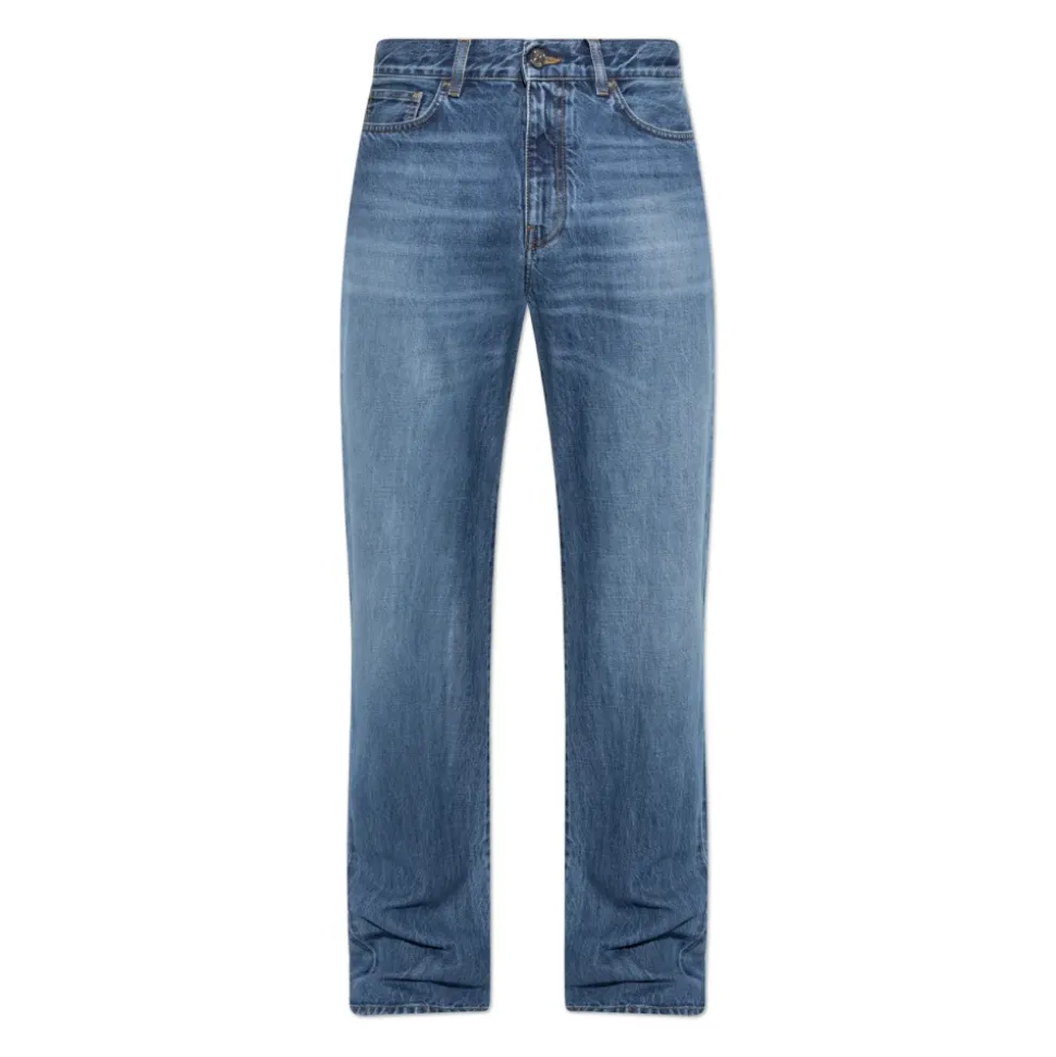 Straight-leg jeans